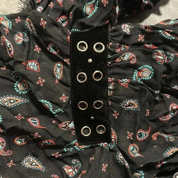 PINKO ZWARTE BLOUSE MANIGLIA Sz 4 - Picture 10 of 16